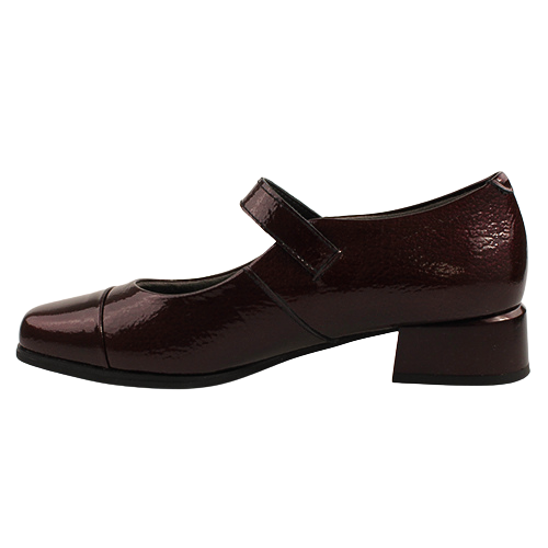 Pitillos Cross Strap Pumps - 10111 - Burgundy