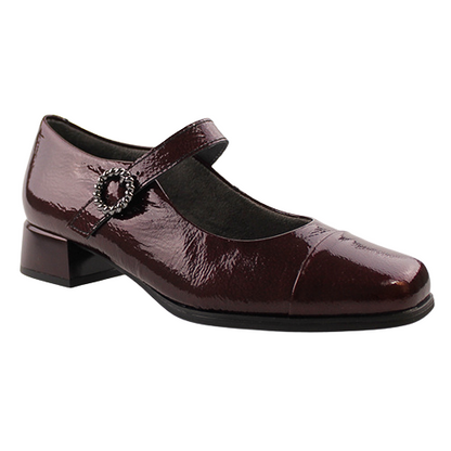 Pitillos Cross Strap Pumps - 10111 - Burgundy