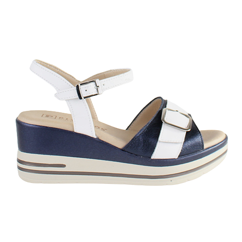 Pitillos Ladies Wedge Sandals - 2852 - Navy