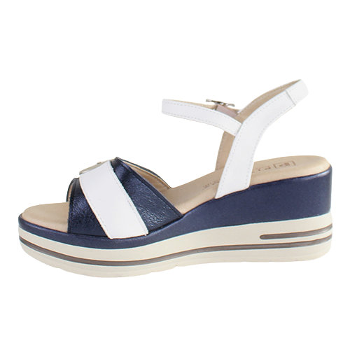Pitillos Ladies Wedge Sandals - 2852 - Navy