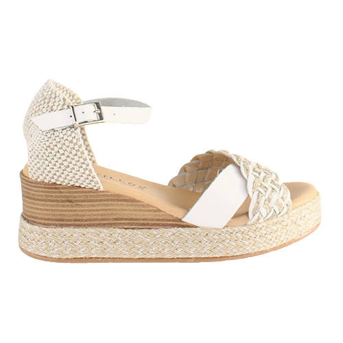 Pitillos  Wedge Sandals - 5522 - White