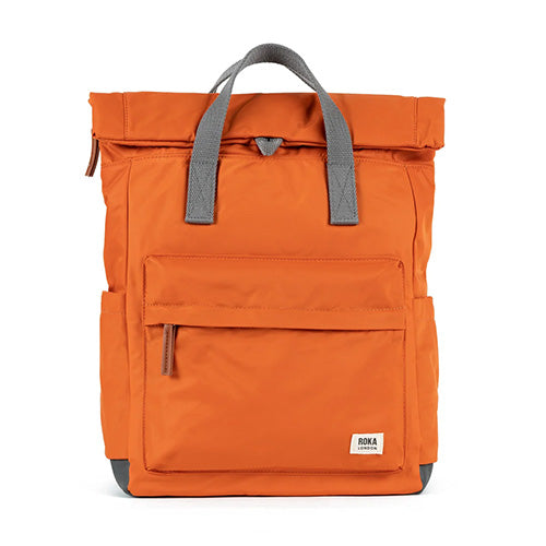 Roka Sustainable Backpack - Canfield B Medium - Burnt Orange