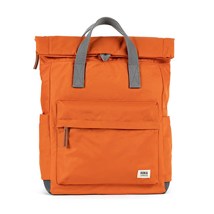 Roka Sustainable Backpack - Canfield B Medium - Burnt Orange