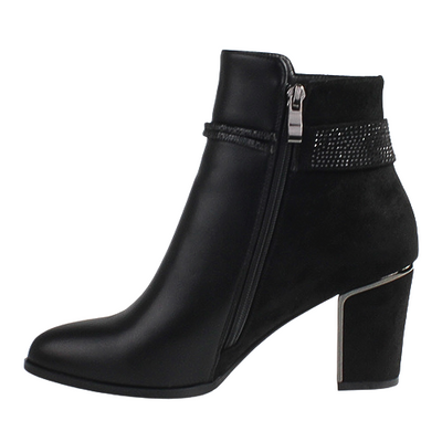Redz Ladies Ankle Boots- D3423-Black