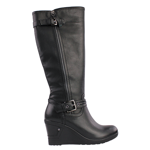 Redz Wedge  Knee Boots -  F882/4173 - Black