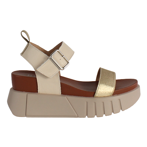 Redz Ladies Platform Sandals - T8LX5 - Beige