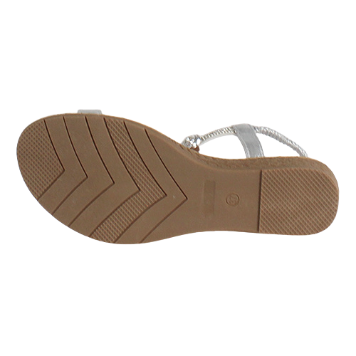 Redz Low Wedge Sandals - 3Z8923-10 - Silver