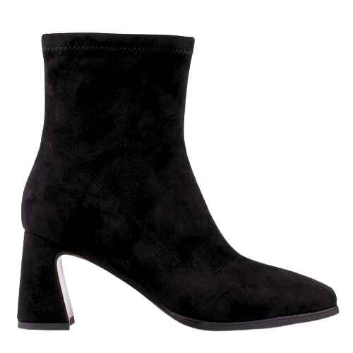 Redz Ladies Block Heeled Ankle Boots  - D2073-T828 - Black