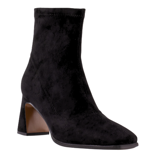 Redz Ladies Block Heeled Ankle Boots  - D2073-T828 - Black
