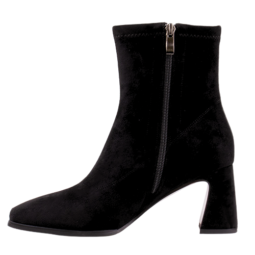 Redz Ladies Block Heeled Ankle Boots  - D2073-T828 - Black