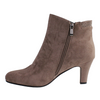 Redz Ladies Suede Ankle Boot-D2659-Taupe