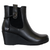 Redz Wedge Ankle Boots - D4039 - Black