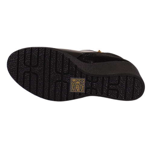 Redz Ladies Wedge Ankle Boots - H366 - Black