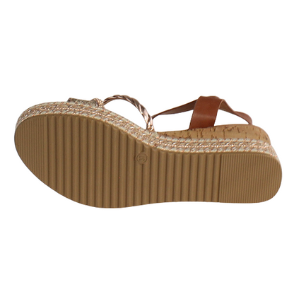 Redz Wedge Sandals - 6W8913-40 - Tan