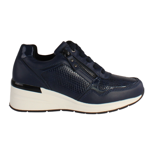 Redz Ladies Wedge Trainers- 6G596W-V375 - Navy