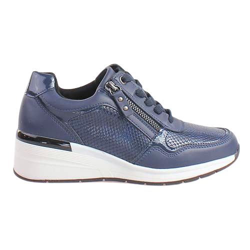 Redz Ladies Wedge Trainers - 6G596W-V375- Navy
