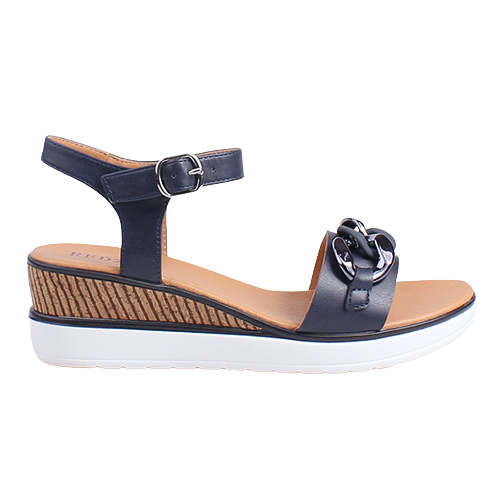 Redz Wedge Sandals - 5C800-L233 - Navy