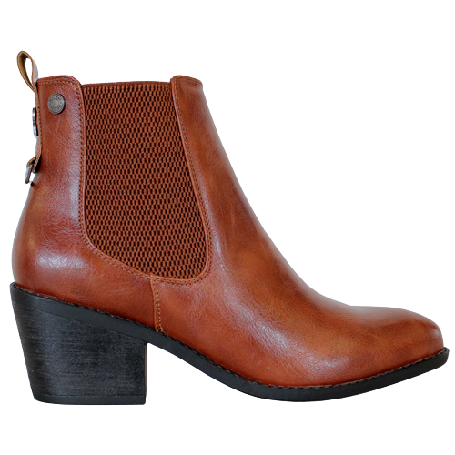 Tan heeled ankle boots ladies Clearance