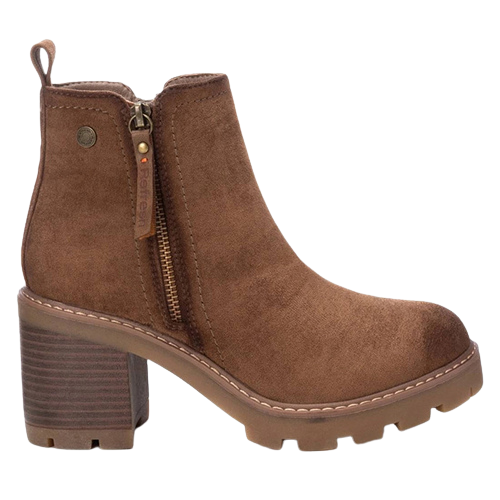 Refresh Block Heeled Ankle Boots - 172125 - Camel