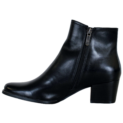Regard Le Ciel Block Heeled  Ankle Boots - Isabel 56 - Black
