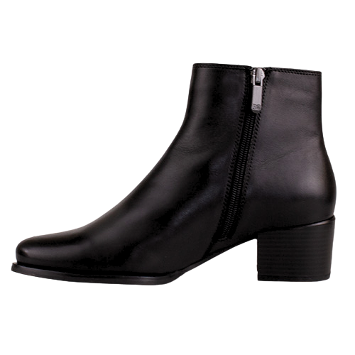 Regarde Le Ciel  Block Heeled Ankle Boots - Jolene-26 -Black