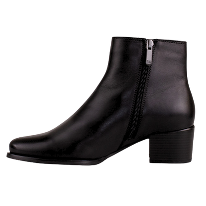 Regarde Le Ciel  Block Heeled Ankle Boots - Jolene-26 -Black