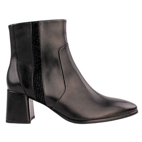 Regarde Le Ciel Block Heeled Ankle Boots - Millie-04 - Black