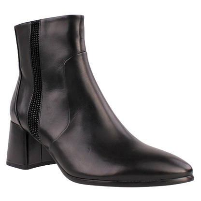 Regarde Le Ciel Block Heeled Ankle Boots - Millie-04 - Black