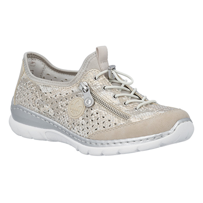 Rieker Casual Shoes - L3252 - Pearl/Gold