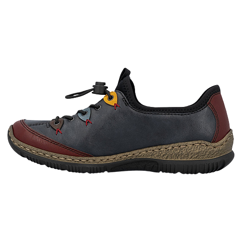 Rieker Casual Shoes - N3271-35 - Navy/Wine