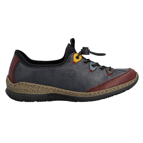 Rieker Casual Shoes - N3271-35 - Navy/Wine