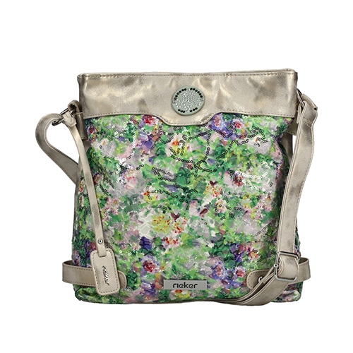 Rieker Crossbody Handbag - H1304 - Green/Multi
