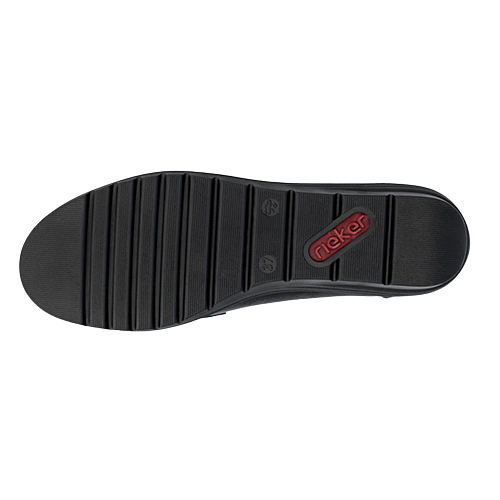 Rieker Ladies Wedge Loafers - L5361-00 - Black