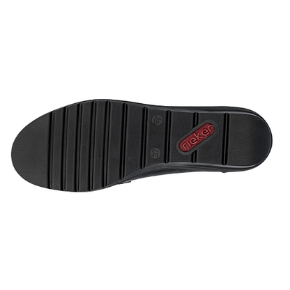 Rieker Ladies Wedge Loafers - L5361-00 - Black
