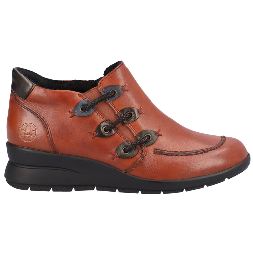 Rieker  Wedge Shoe-Boots - L4853 - Red