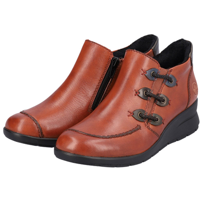 Rieker  Wedge Shoe-Boots - L4853 - Red