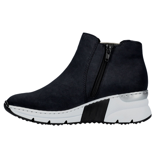 Rieker ladies black ankle 2025 boots