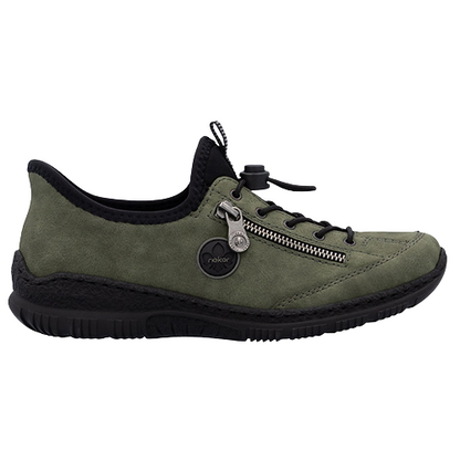 Rieker Ladies Casual Shoes - N3267-54 - Green