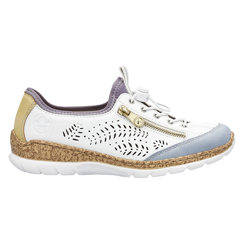 Rieker Casual Shoes -N42K6-80 - White/Blue