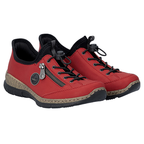 Rieker Ladies Casual Shoes -  N3267 - Red