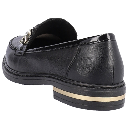 Rieker Ladies Loafers 50664-00 - Black Shoes