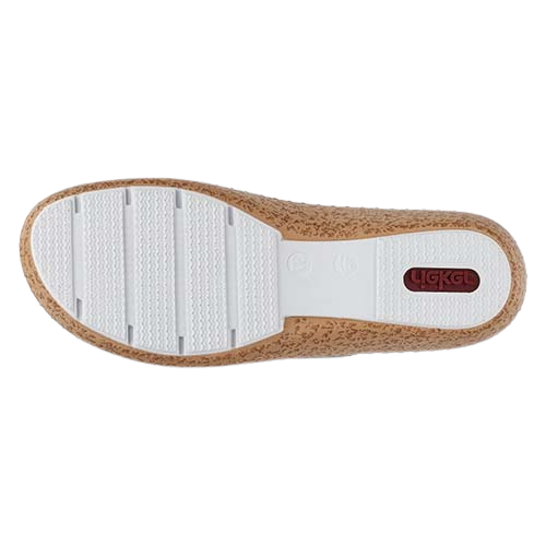 Rieker Ladies Cross Strap Shoes - 44896-14 - Navy