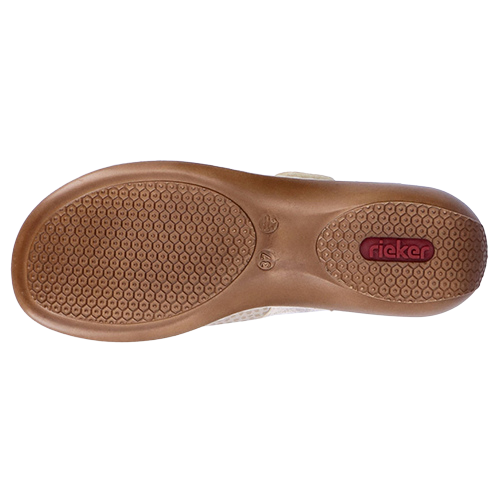 Rieker Wide Fit Sandals - 65989-14 - Beige