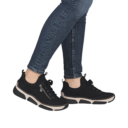Rieker Ladies Trainers - 45973-00 - Black