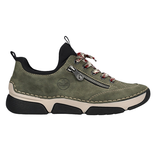 Rieker Ladies Trainers - 45973-54 - Green