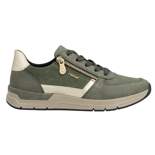Rieker Ladies Trainers - 58902-54 - Olive
