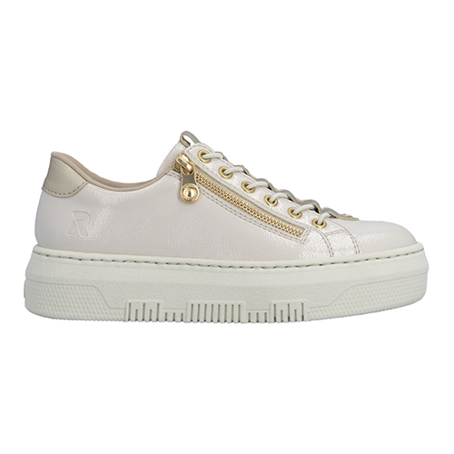 Rieker Ladies Trainers - M1953-80 - Pearl