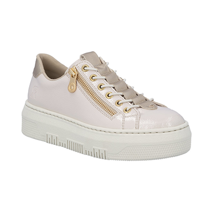Rieker Ladies Trainers - M1953-80 - Pearl