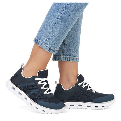 Rieker Ladies Trainers - M6006-14 - Navy