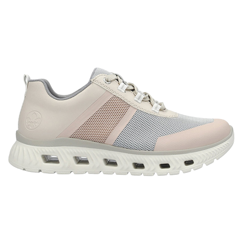 Rieker Ladies Trainers - M6006-90 - Blue/Pink